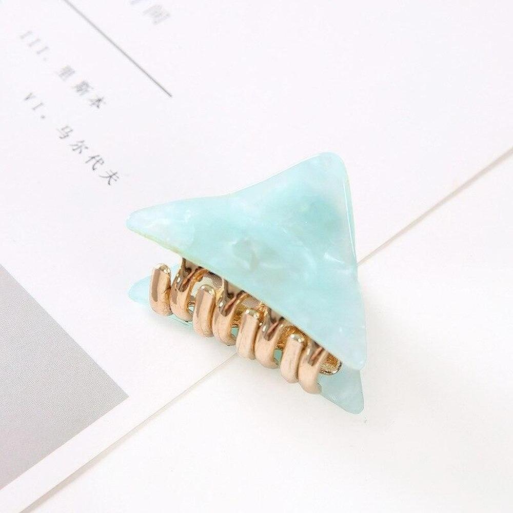 1 PC Koreanische Mode Kinder Acryl Dreieck Haar Zubehör Clips Schöne Mädchen Haar Klaue Nette Candy Farbe Haarnadeln Ornamente