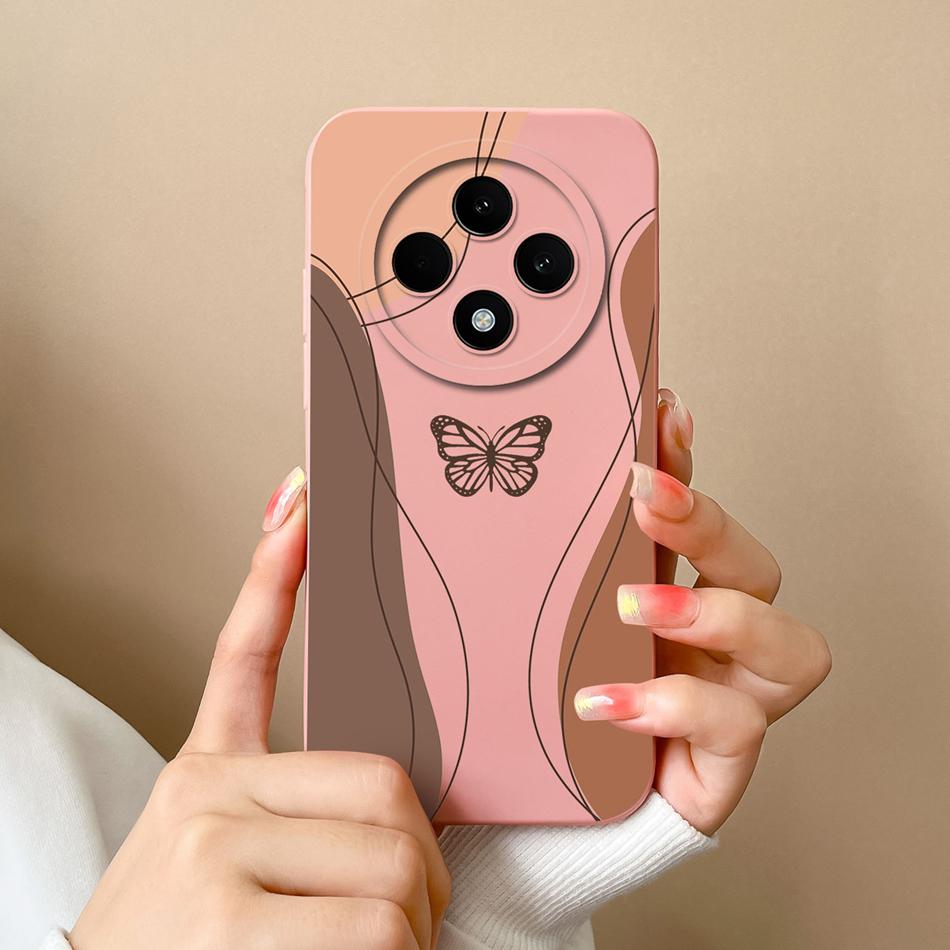 Love Heart Case For Oppo Reno 12F Phone Shell Soft Liquid Silicone Camera Protection Back Cover For Oppo Reno12F 12 F Bumper