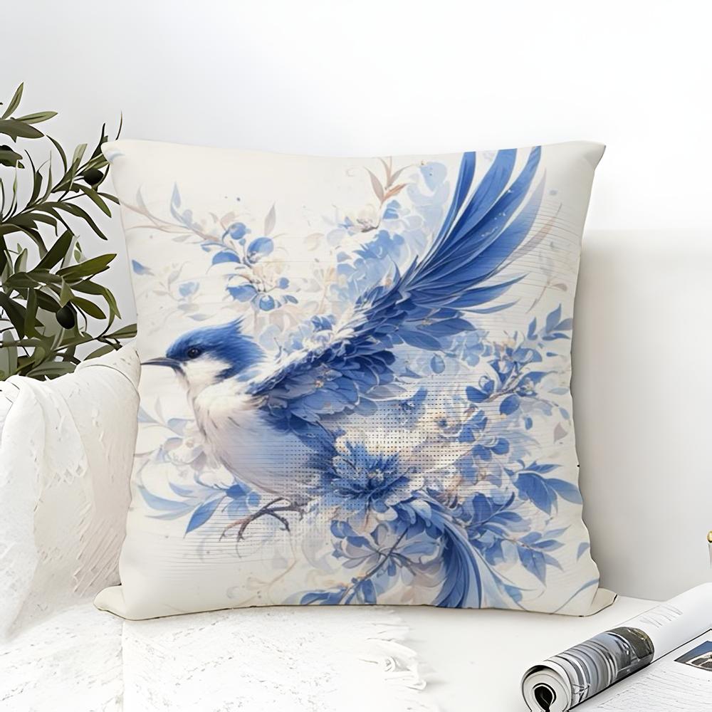 Beautiful Colorful Butterfly Decorative Prints Pillow Case Linen Pillow Case Sofa Home Decor Cushion Cover Cushion Cove