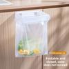 Foldable Trash Bag Holder Household Cabinet Wall-mounted Plastic Bag Hanger Kitchen Bathroom Storage Rack Garbage Bag Bracket