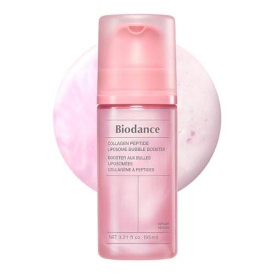 Bio Dance Collagen Peptide Liposome Bubble Booster (95ml) Serum Pump Foam Pores Elasticity Radiant Skin Introductory Moisturizing Korean Cosmetics