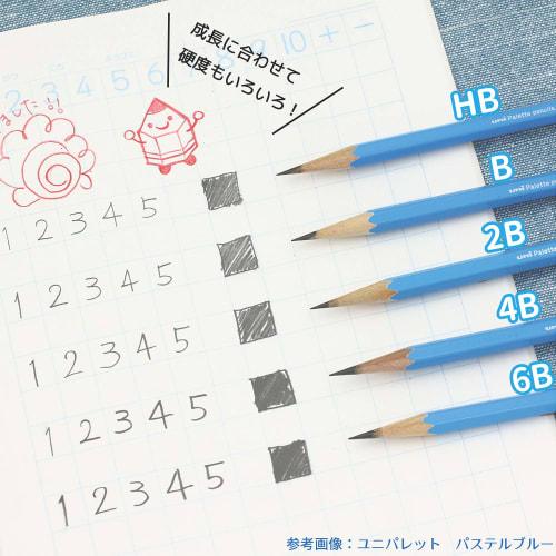 Mitsubishi Pencil Drawing Pencil Hahatoko Wooden Shaft HT02 2B Space & Sea 1 Dozen K56222B