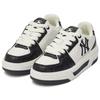MLB New York Yankees Slip Resistant, Abrasion Resistant, Height Increasing Low Top Skateboard Shoes Unisex Black White 3ASXM075N-50BKS