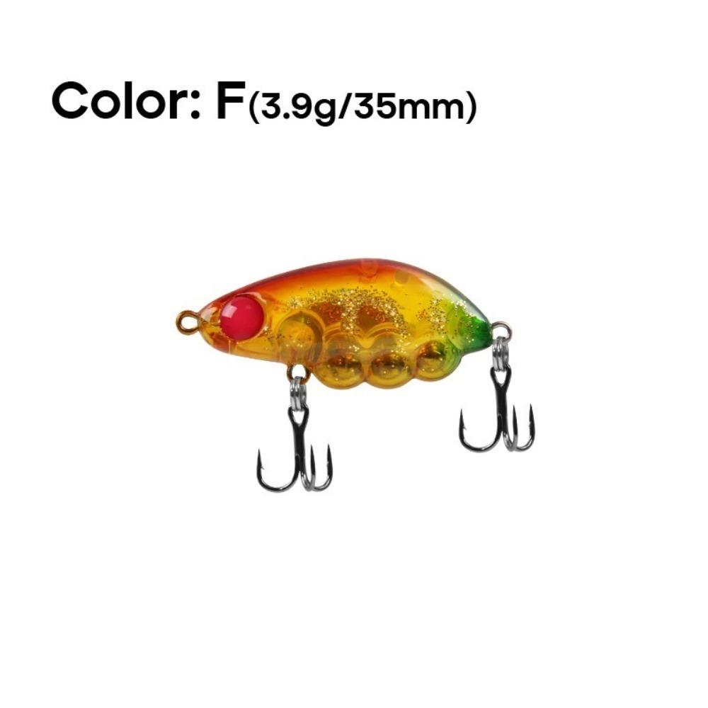 4cm Length Sinking Minnow 3.4g Weight Rock Pattern Micro Wobbler Stream Design Trout Style Crank Fishing Lures