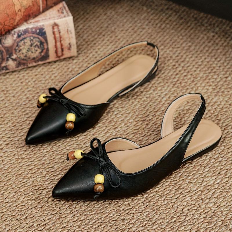 French Retro Block Heel High Heels Black Baotou Sandals Women s Shoes 2026 Spring Summer Temperament Single Shoes 36 чёрный