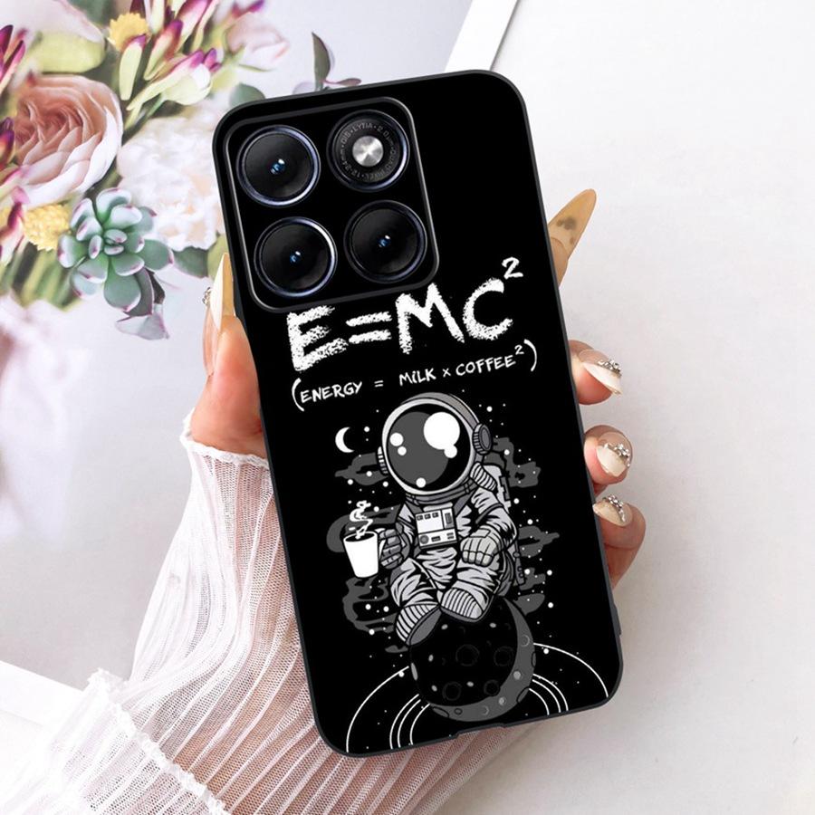 Fashion Painted Shell for Motorola Edge 70 Fusion Case Eedge70 Fusion Soft Silicone Black Cover for Moto edge 70fusion Capa