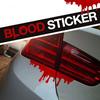 1Pc Easy To Install Widely Used Waterproof Blood Bleeding Car Sticker