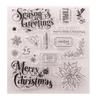 Y3NA Christmas Snowflake Flower Silicone Clear Seal Stamp DIY Scrapbooking Embossing Photo Album Decorative