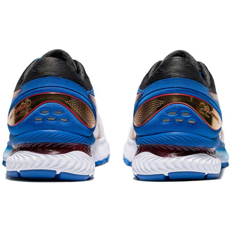 Asics Gel-Nimbus 22 Casual Low-Top Running Shoes Men Sneaker White Blue 1011B285-100