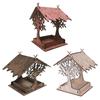 Wooden Hummingbird Feeder For Outdoors Hanging Extra-Large Cottage Bird Cage House Garden Yard Decoration Accessories Pet Supply
