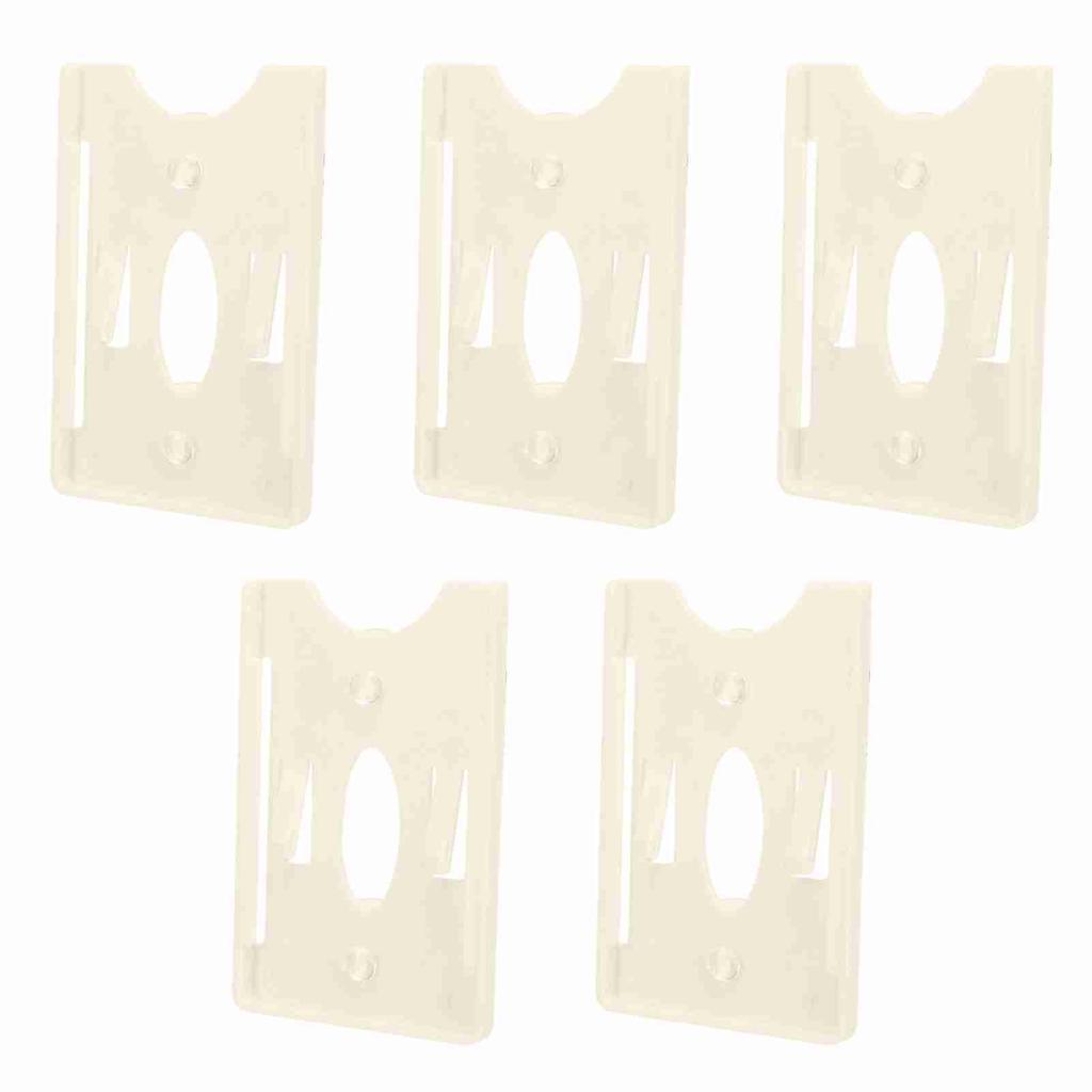 5 Pcs IC Card Holder Windshield Card Display Sleeve for Community Personnel Vehicle Management with Suction Cup