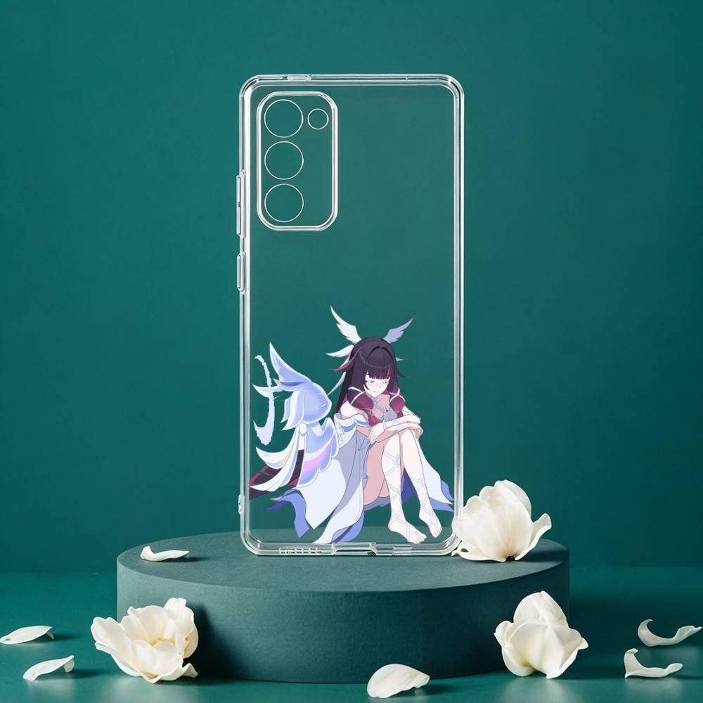 C-Colombina Genshin Phone Case For Samsung Galaxy S24 S25 S23 S22 S21 Plus S24 S25 Transparent Cover Case