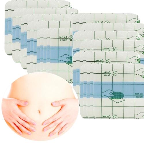 100-Piece Medical Belly Tape, Belly Button Plug, Belly Button Shaper, 5x5cm Transparent Medical Tape Film Dressing