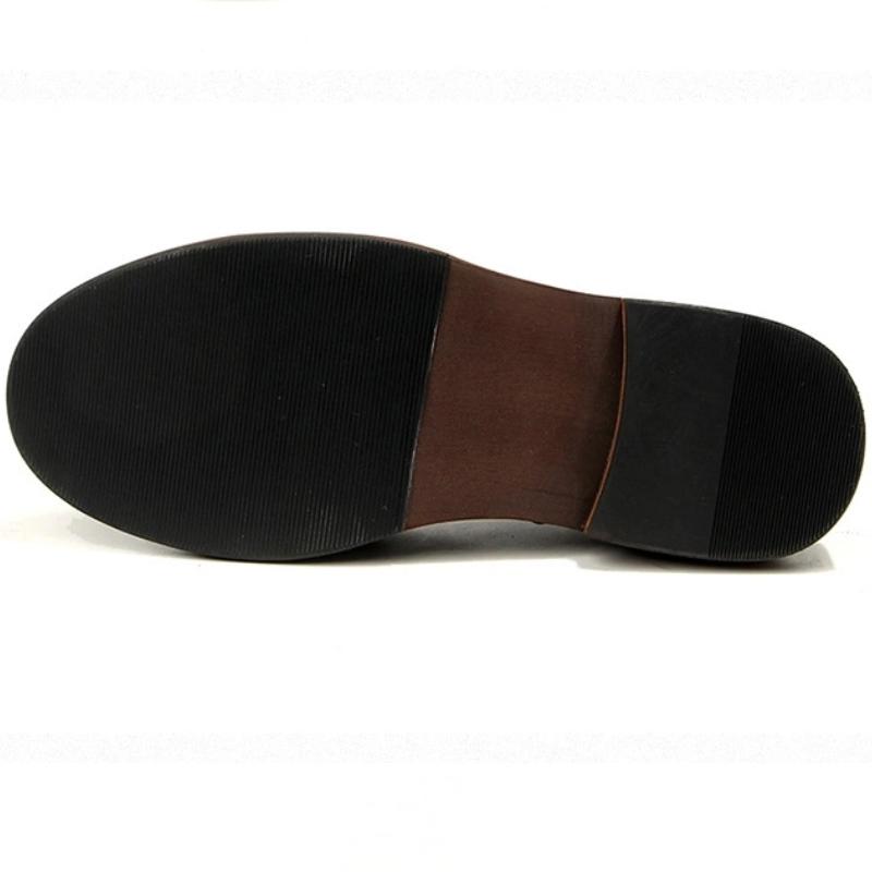 Herren Britischer Stil Vintage Lederschuhe | Handpoliertes Vollnarben-Rindsleder Oxfords | Gewaschene Runde Zehenpartie Freizeit-Kleiderschuhe