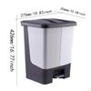 Recycling Kitchen Step Trash Can Indoor Dustbin Simple Large Capacity Garbage Wastebasket for