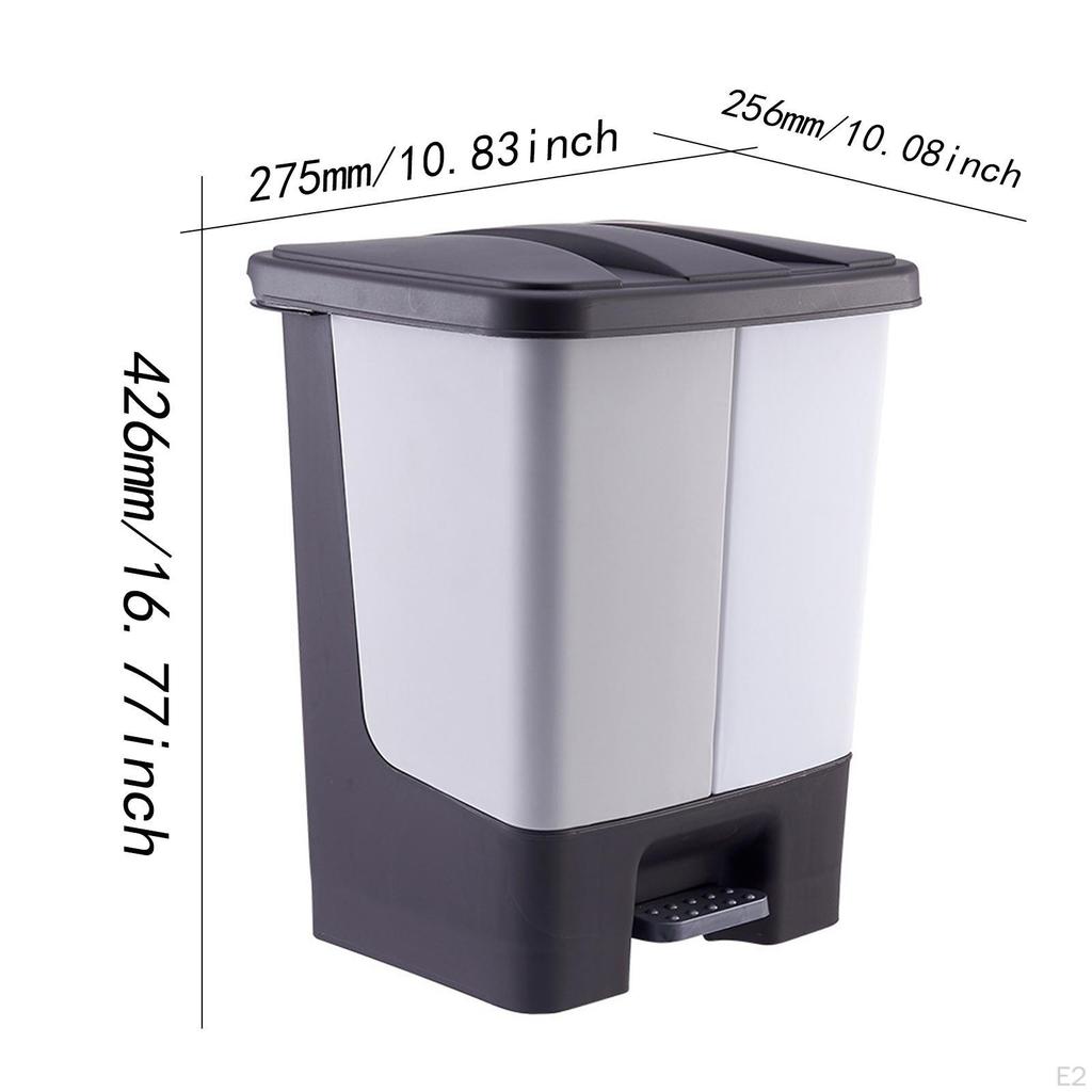 Recycling Kitchen Step Trash Can Indoor Dustbin Simple Large Capacity Garbage Wastebasket for