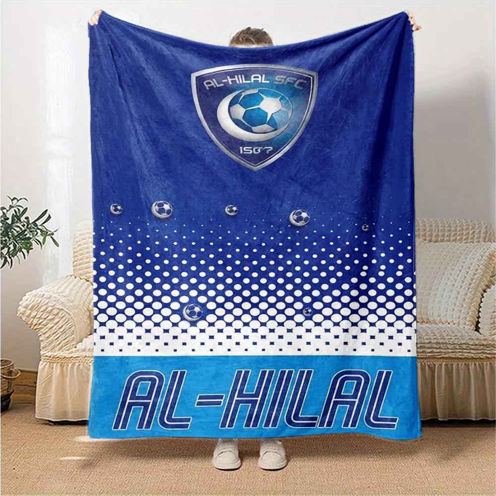 Al-Hilal SFC Print Flannel Blanket High Quality Warm Comfortable Cover for All Seasons Perfect for Gifts Home Decor