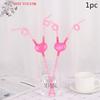 Hot Love Heart Double Straw Unique Flexible Drinking Tube Straws Bar Accessories