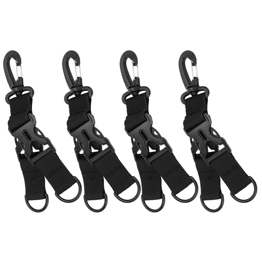 

4 шт. нейлоновая тесьма для рюкзака, пряжка для ремня, многофункциональный карабин типа D