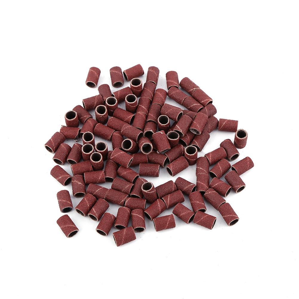 

100Pcs New Nail Art Electric Drill Machine Sanding Bands Bits Files Manicure Accessory 120#