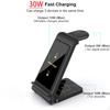 30W 3 in 1 Wireless Charger Stand for Airpods Pro Apple Watch 9 8 Foldable Fast Charging Dock Station For iPhone 15 14 13 12 11