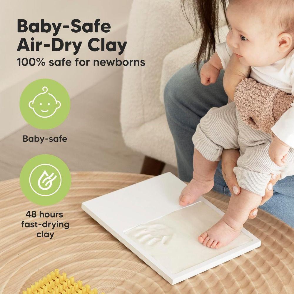Creative Footprint Frame Safe Handprint Kit Lasting Memories DIY Keepsake Kit Commemorative Gift