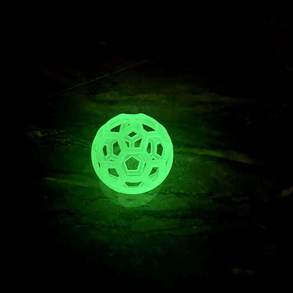 TPR Gumový dutý míček hračka pro mazlíčky s vánočním zvonkem pro štěňata a kočky