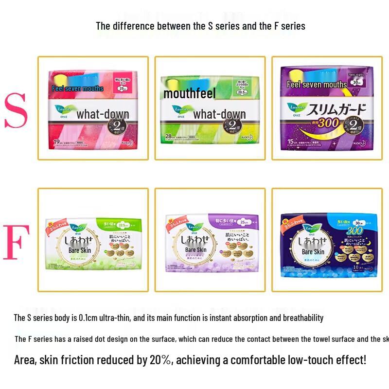 Kao Laurier F Series Ultra Thin Daily Sanitary Pads