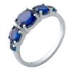 Silver Ring with Nano Sapphire 2ct, Product Weight 2.82 Gr (2021698)