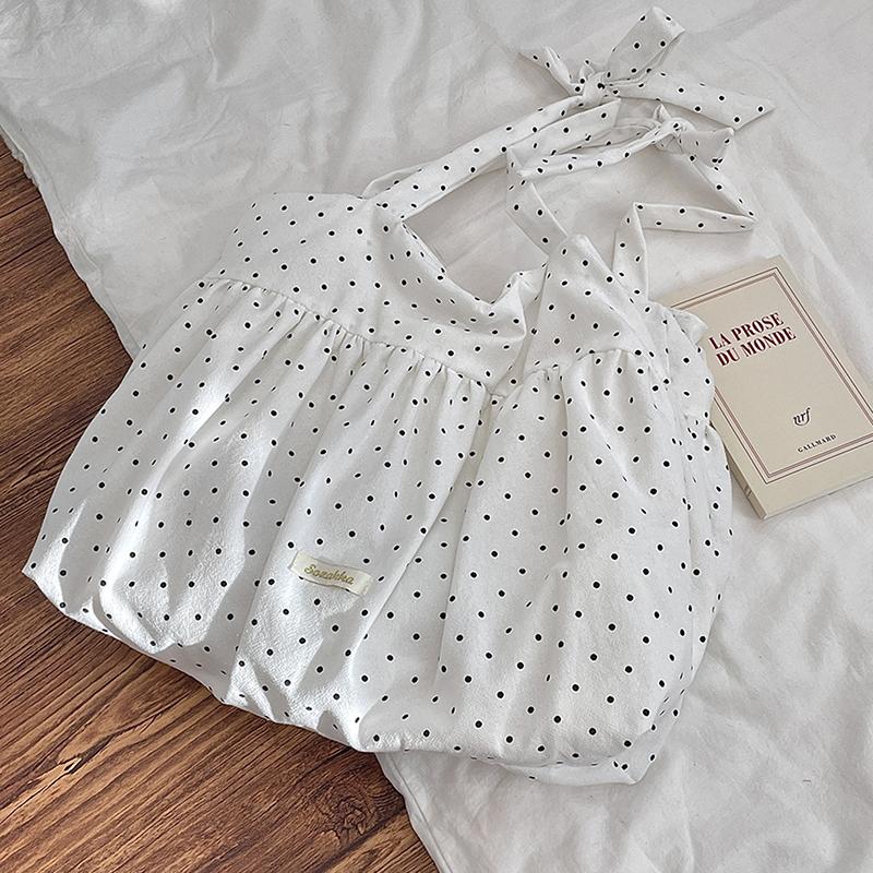 Плиссированная юбка сумка на плечо с завязками милые женские сумки-шопперы холщовая женская сумка-жилет тоут сумки кошелек