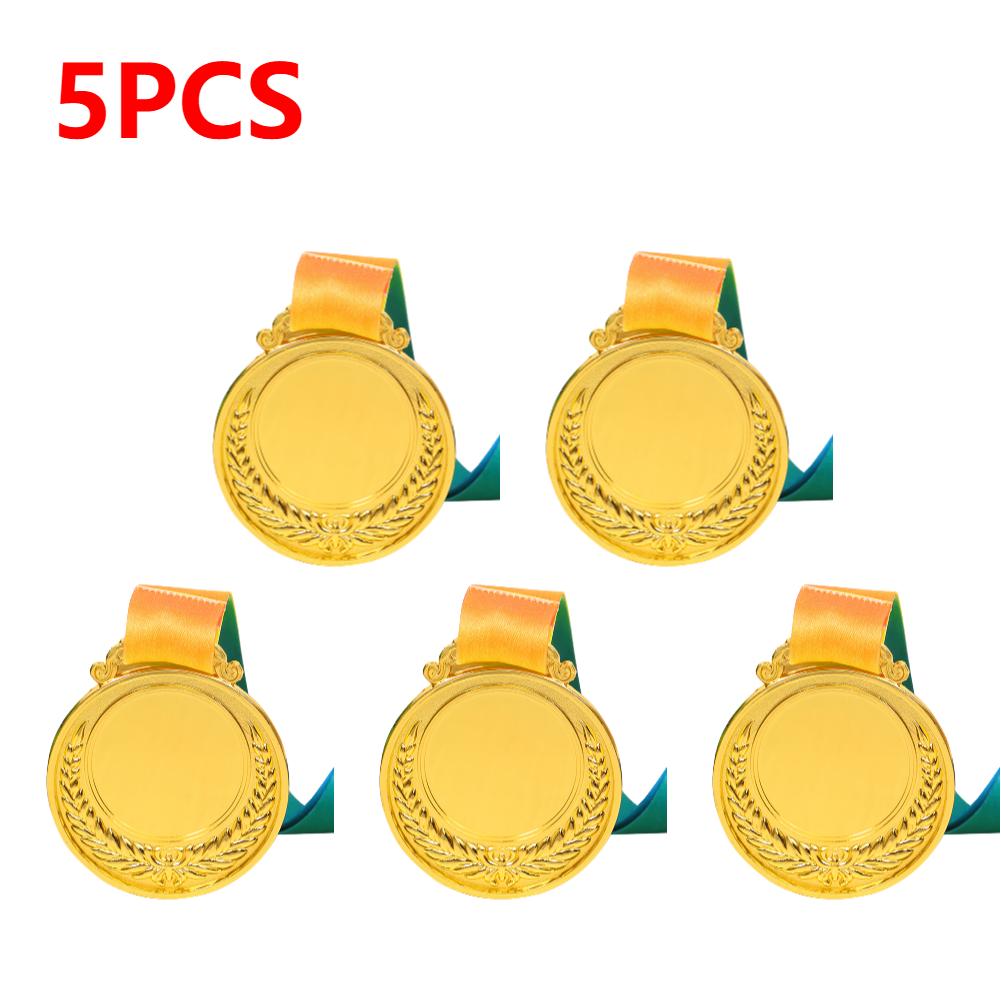 5/10PCS Gold Silver Bronze Award Medal Winner Reward Toys Sport Football Competition Prizes Award Medal For Souvenir Gift