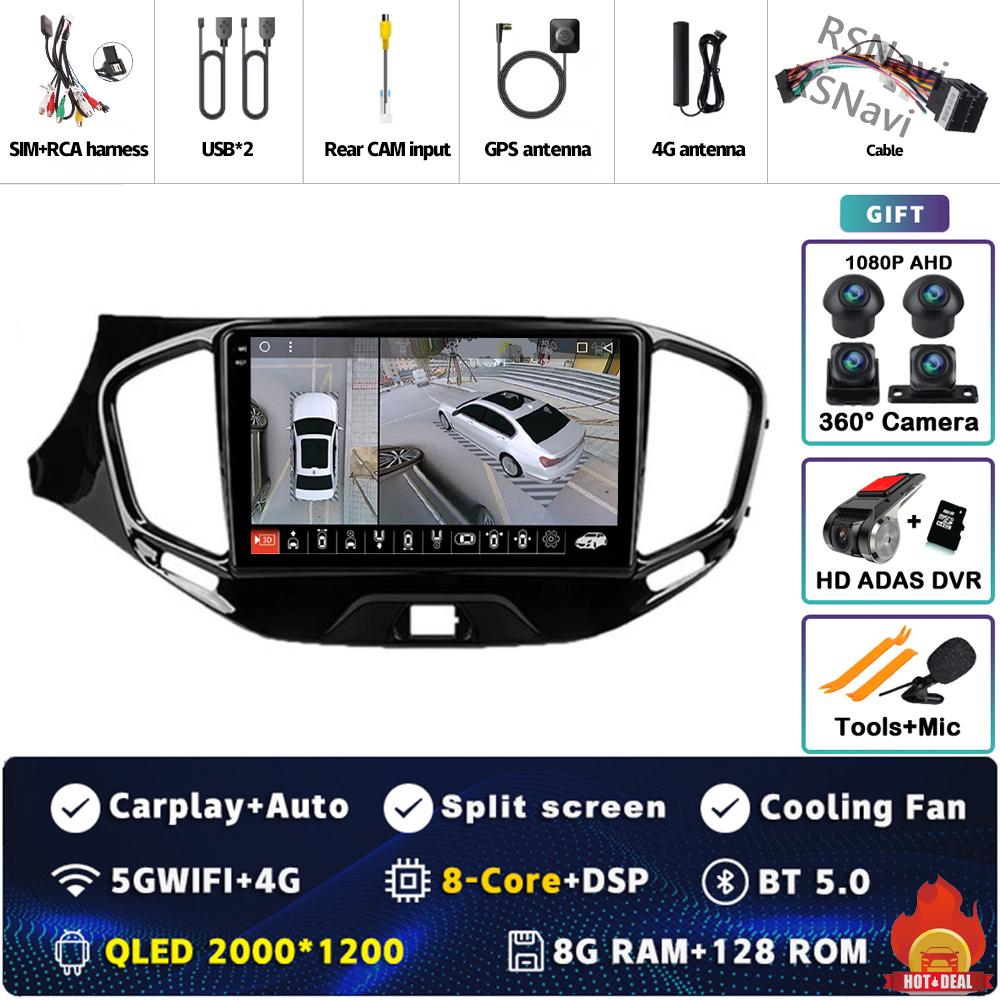 Android 14 Carplay Car Radio For LADA Vesta Cross Sport 2015 - 2020 Multimedia Video Player Navigation GPS Stereo 2Din Head Unit