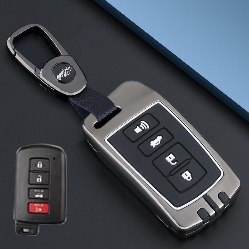 Metal Snap Key Cover for Toyota Camry, Land Cruiser (12-15), and Highlander