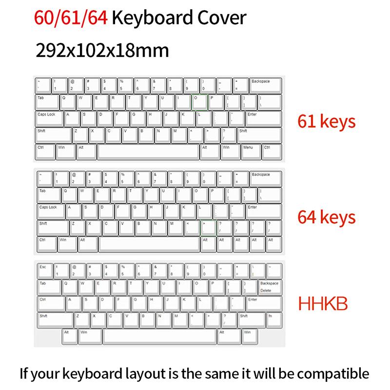 Acrylic Keyboard Clear Protector Case Mechanical Keyboard Dust Cover For 60/61/64 96 98104/108 Key Mouse Cover Keyboard Cover