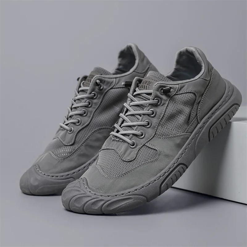 

Fashion Designer Shoes Summer Sneakers for Men Breathable Mesh Canvas Casual Running Training Men Shoes Sale New Blanace Shoes 2025 39 серый