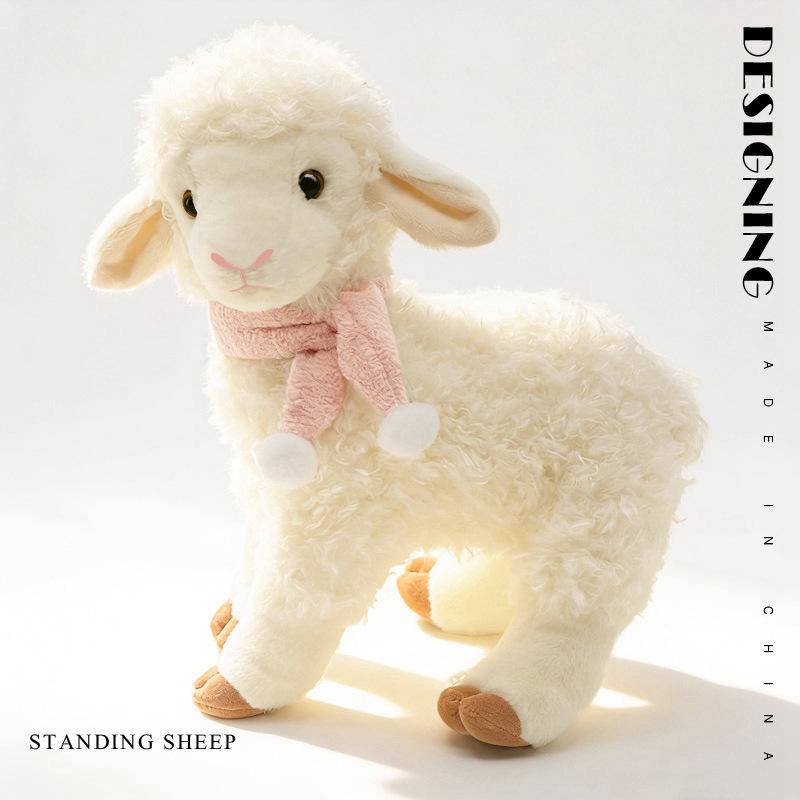Plush Little Lamb Soothing Doll - Cross-border Children s Companion 26 cm