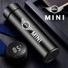 Stainless Steel Car Emblem Thermos Coffee Cup For MINI One Cooper JCW Countryman Clubman Cabrio Paceman Coupe Roadster Clubvan eee2