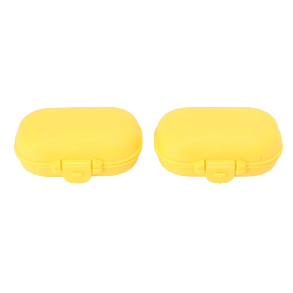7PCS Medicine Case Portable Detachable Safe Mini 4 Compartments Medicine Organizer for Outdoor Travel