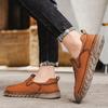 38-46 Men's Leather Casual Shoes Handmade Loafers Comfortable Men's Slip on Shoes Flat Moccasins Boots