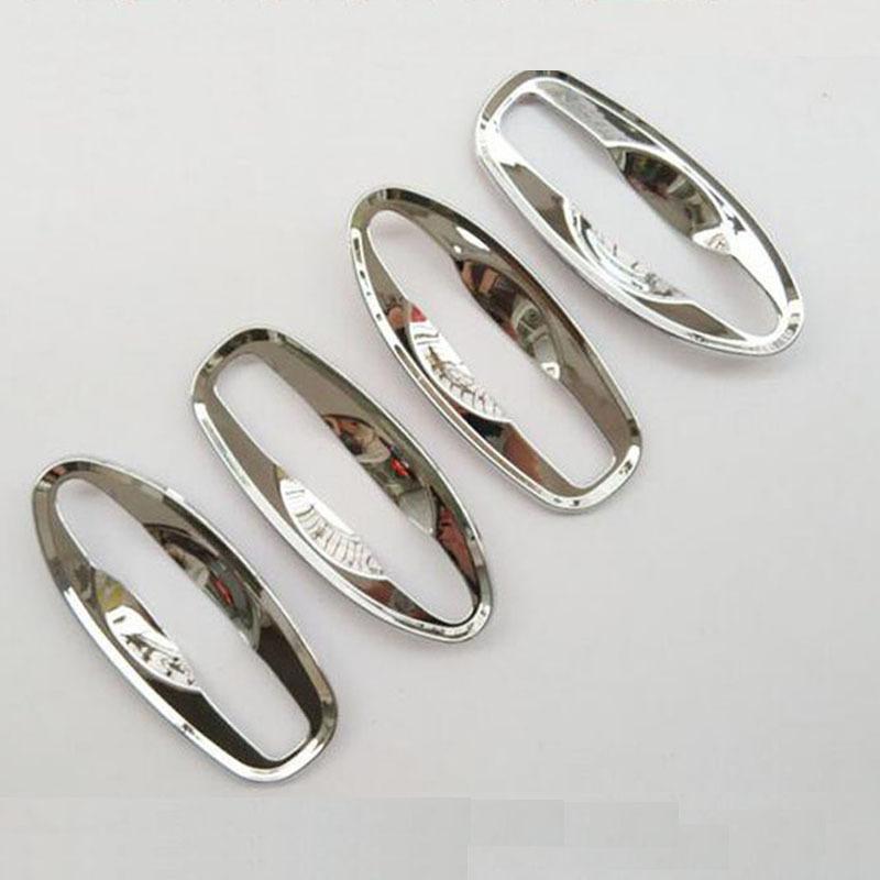 Abs Chrome Door Handle Bowl Cover Trim  for Nissan Navara Np300 2015 2016  Auto Car Styling Stickers Accessories 4pcs
