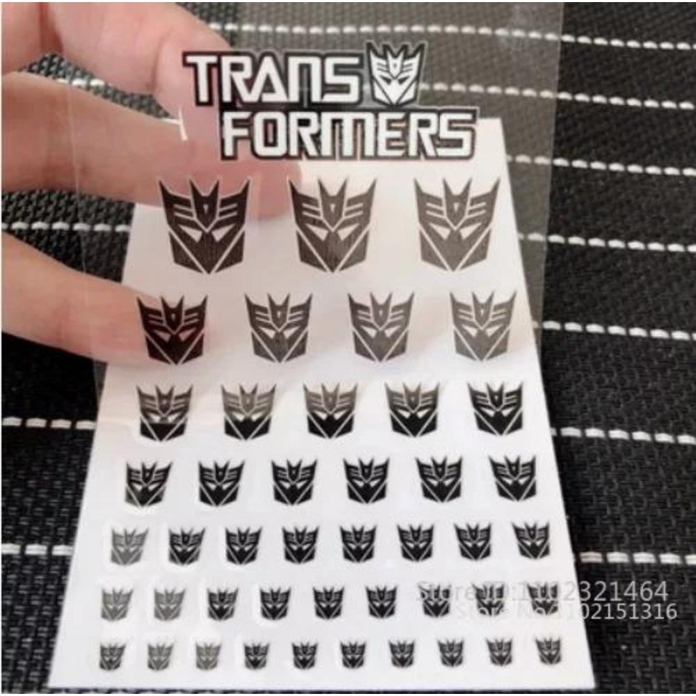 Decepticons Autobots G1 Çıkartmaları 45+ Sembol Çıkartma Özel Kendin Yap Sahne Aksesuarları Dekorasyon Araba Çıkartması