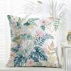 Fashion Classic Retro Watercolor Floral Cushion Cover Daily Washable Linen Pillowcase Soft  for Sofa Bed Home Room Decor