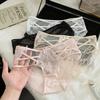 Ladies Summer Sexy Lace Hollow Net Yarn Low Waist Breathable Briefs