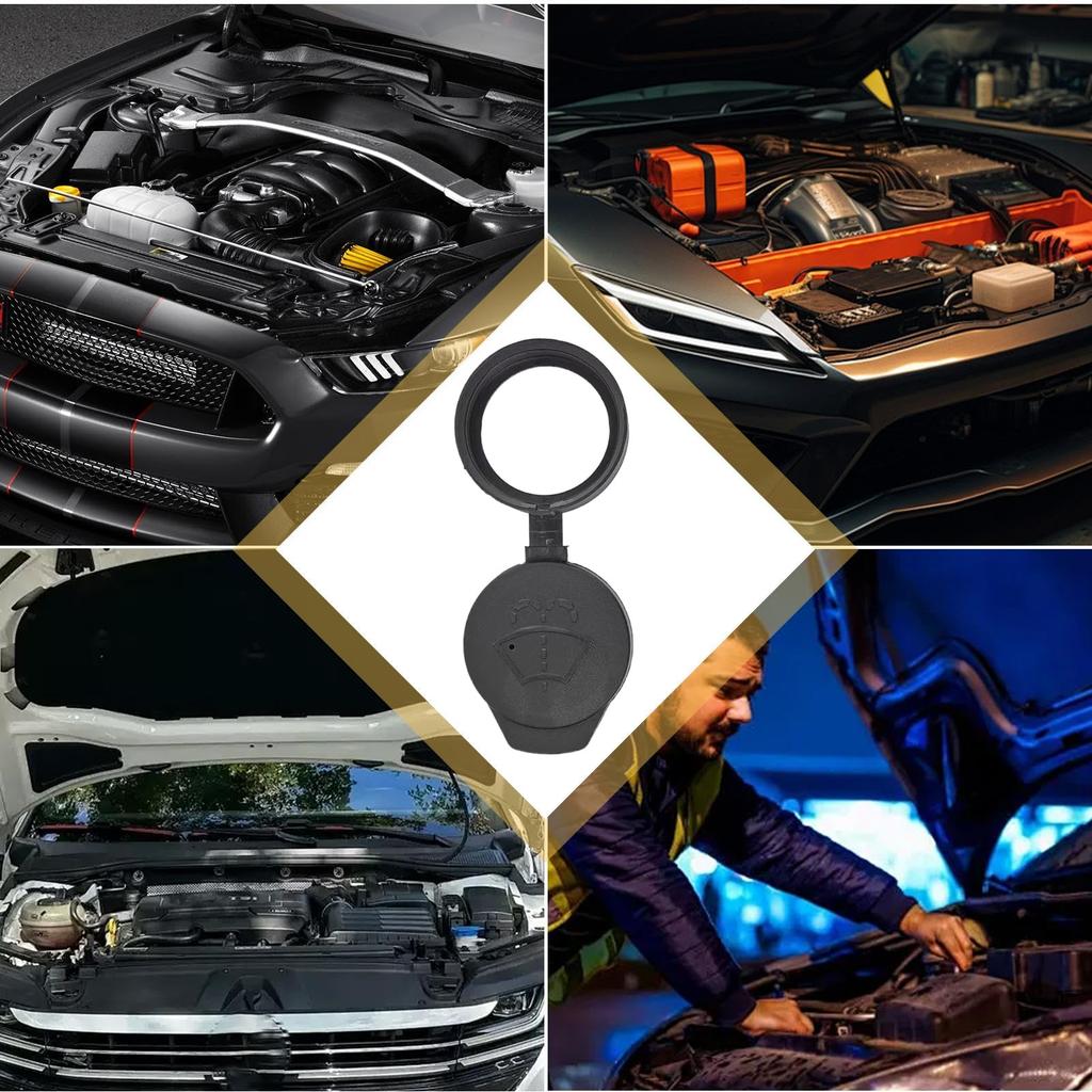Windshield Washer Tank Cap, Windshield Washer Fluid Tank Lid | Tank Bottle Maintenance Replacement Parts for Vehicle