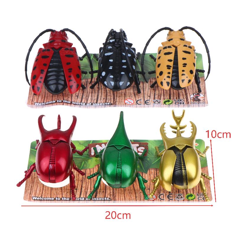 3Pcs Set Wind Up Insect Toys Fun Clockwork Prank Fidget Gadgets Easy Operation for Toddlers Preschoolers Casual Play