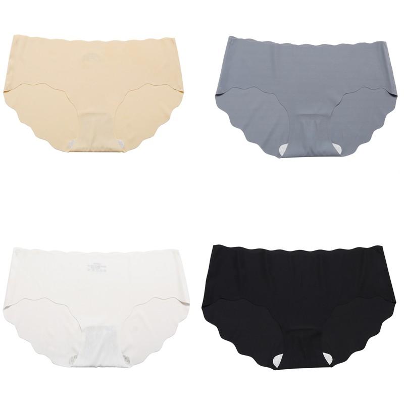 Women Seamless Panties Female Ice Silk Panties Low-waist Breathable Comfortable Panty M-XL