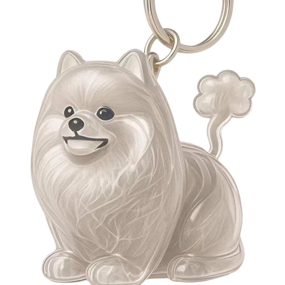 Dog Hair Storage Cute Pendant Keychain Bag Pendant Couple Car Key Chains Jewelry Souvenir Collection Gift Decoration Accessories
