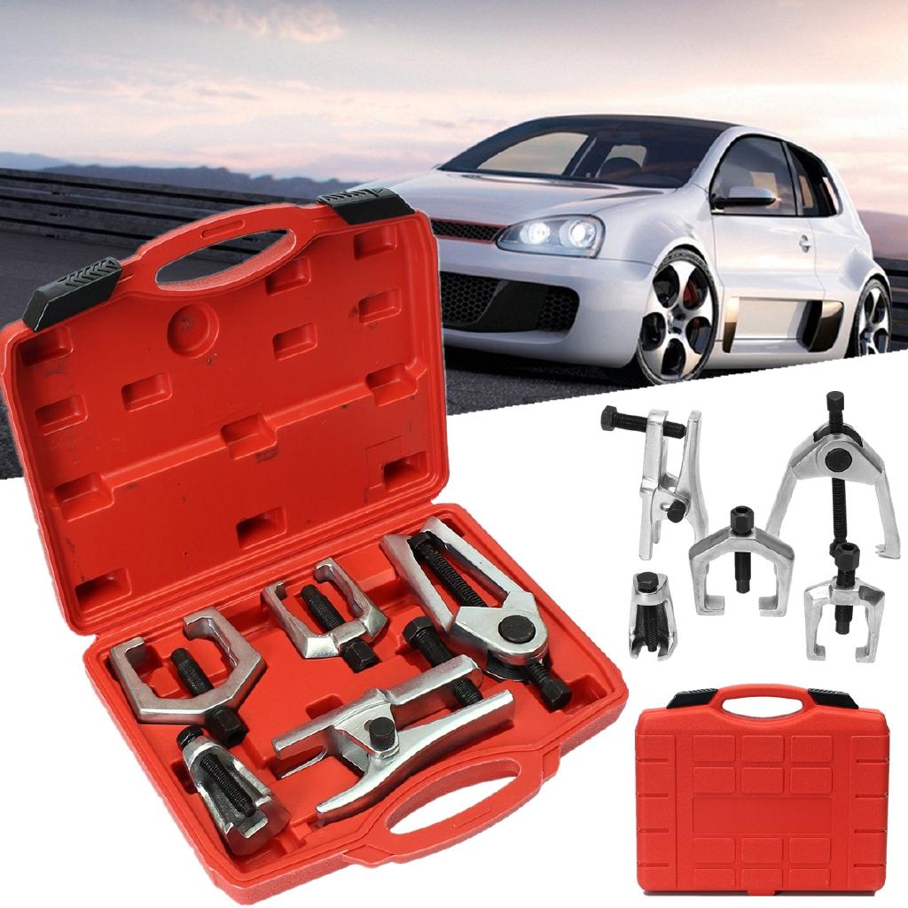 

Набор инструментов для обслуживания передней подвески 5 в 1 Съемники шаровых опор рулевых тяг рычагов Пресс для шаровых опор Инструменты для ремонта автомобилей