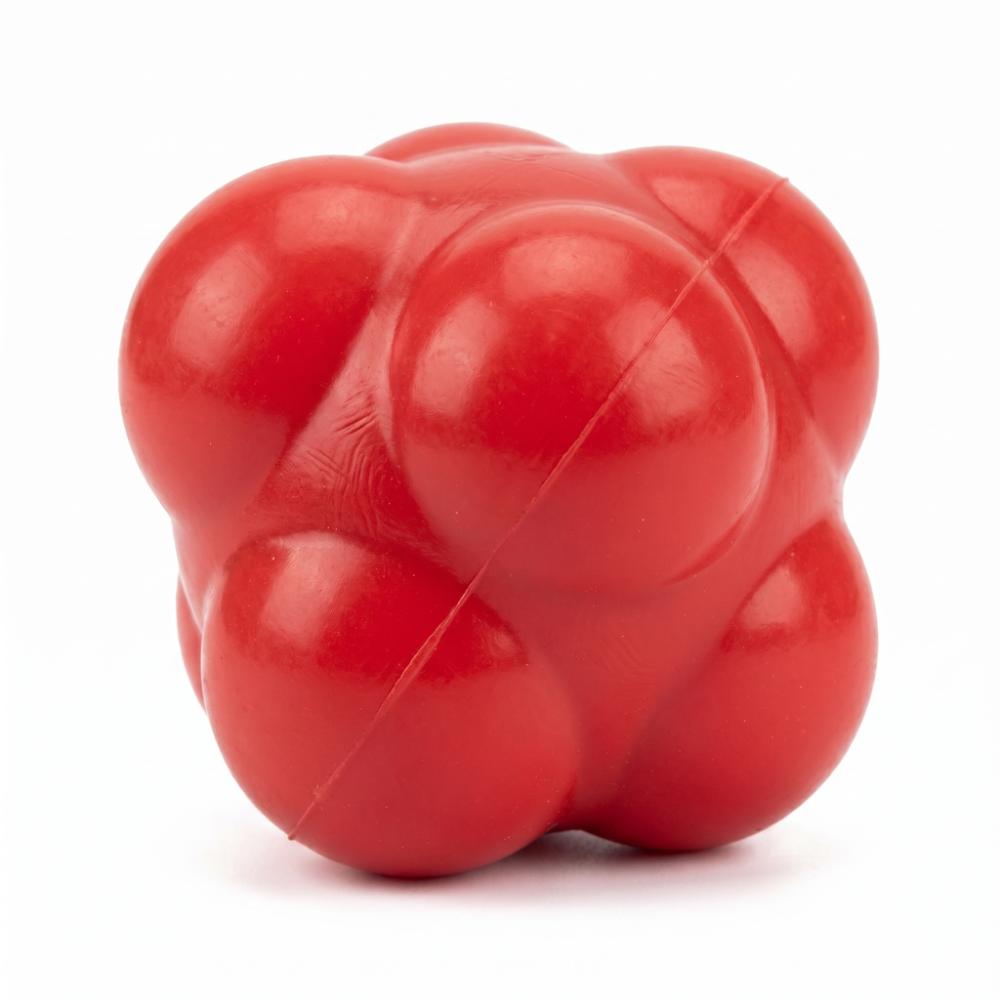 Natural Rubber Agility Ball Hexagonal Shape Training Ball Portable Reaction Ball  Sports Training