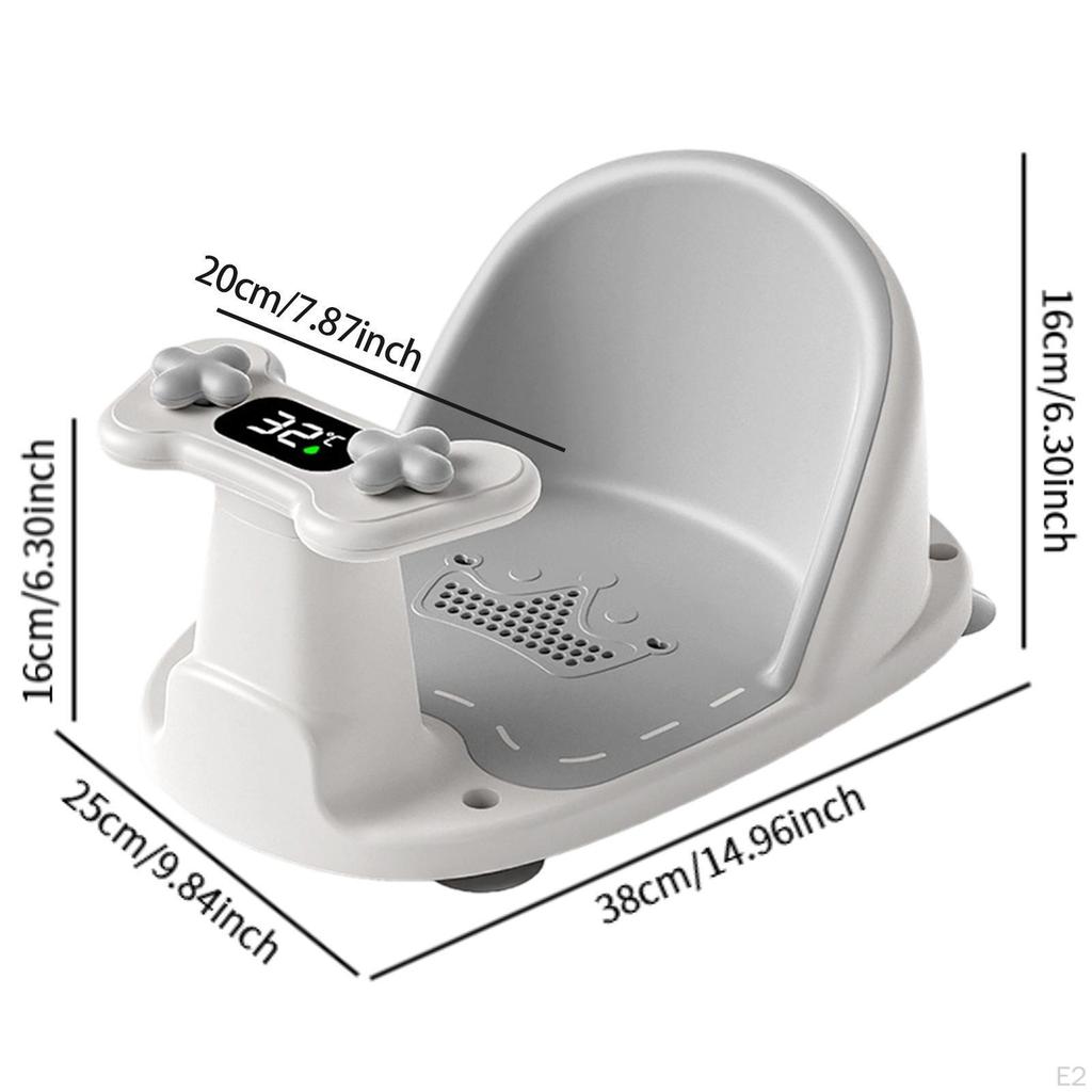 Baby Bath Seat for Babies Sitting Up Stable Comfortable Non Slip Soft Cushion with Strong